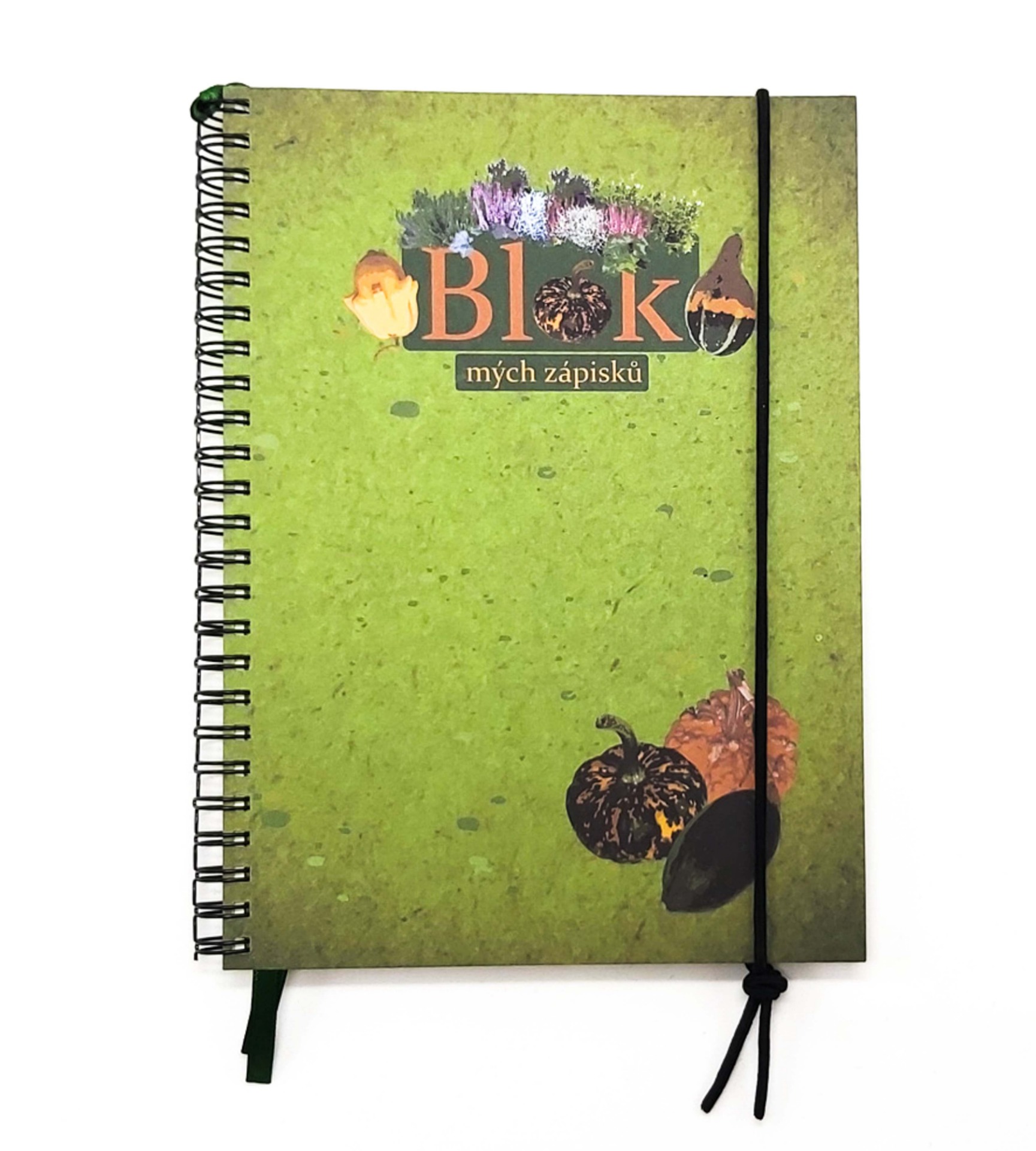 Blok mých zápisků - Podzimní motivy (dýně)