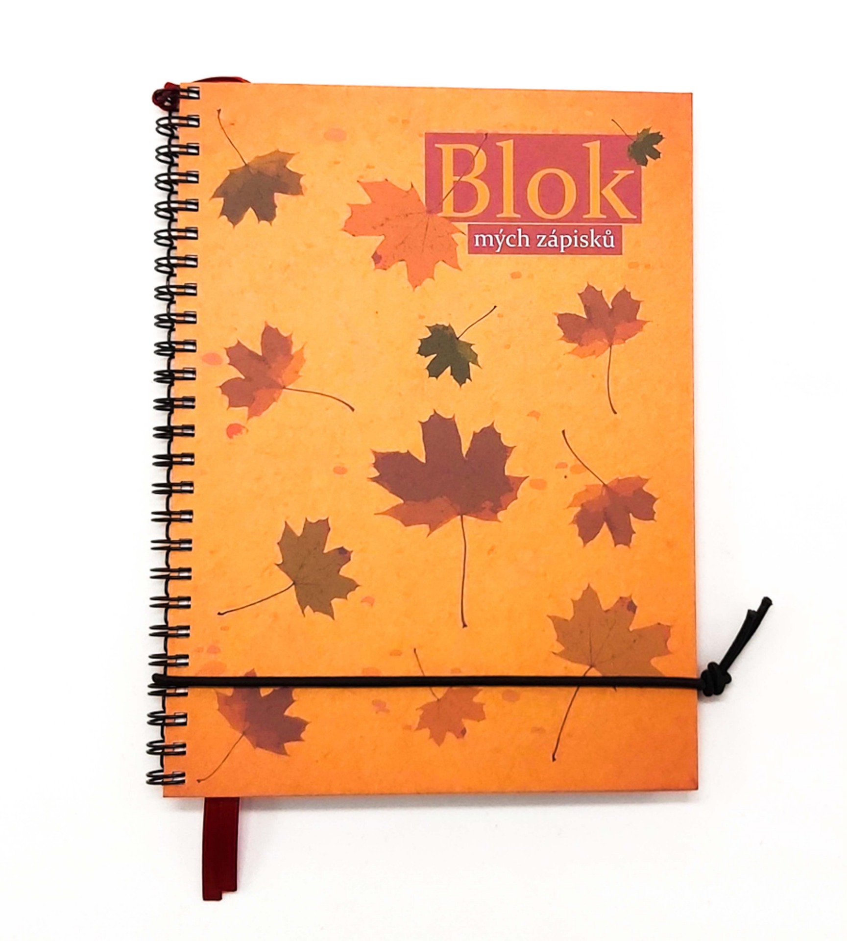 Blok mých zápisků - Podzimní motivy (listí)