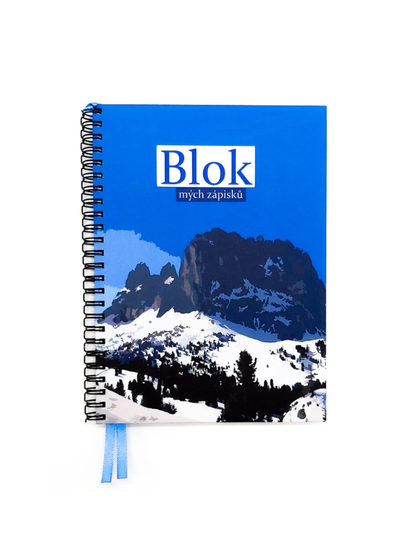 Blok mých zápisků - Zimní motivy (Alpy)