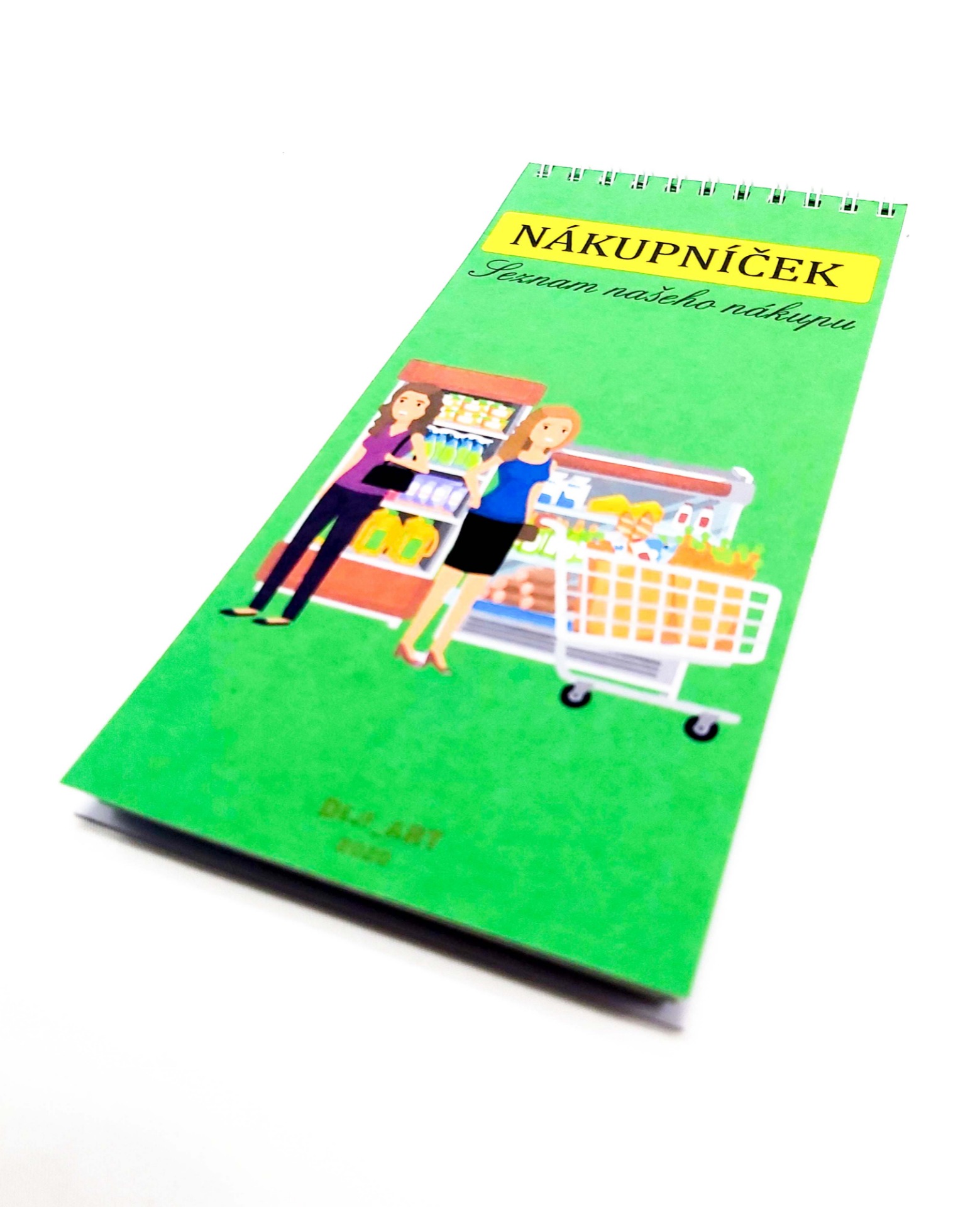 Nákupníček - blok pro seznam Vašich nákupů (hravý, dětský)