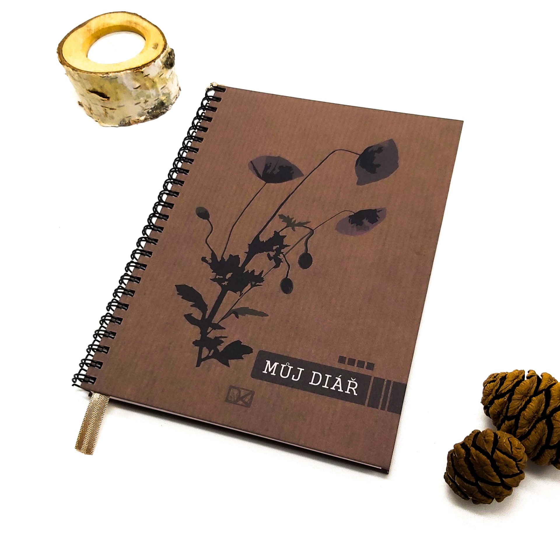 Nedatovaný diář - Vlčí mák (VINTAGE verze)